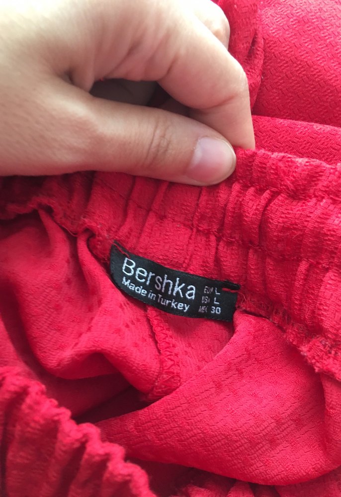 Kırmızı Salaş Kadın Kumaş Pantolon - Görsel 3