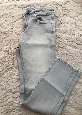 Gri erkek Denim Normal Kesim  Jean - Görsel 2