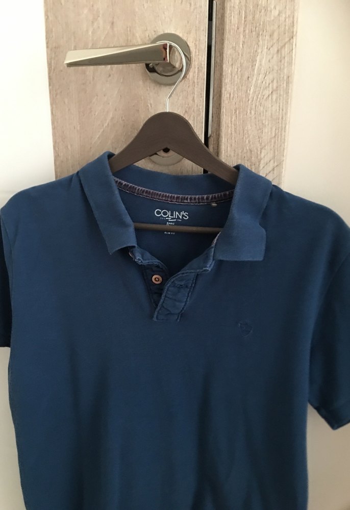 Lacivert Denim Erkek Polo Tişört - Görsel 2