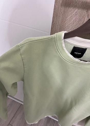 Yeşil Salaş Sweatshirt - Görsel 4