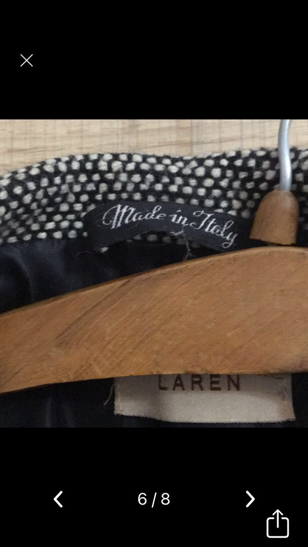 Made in İtaly ..Düğmeli Gri Klasik Kaban - Görsel 5