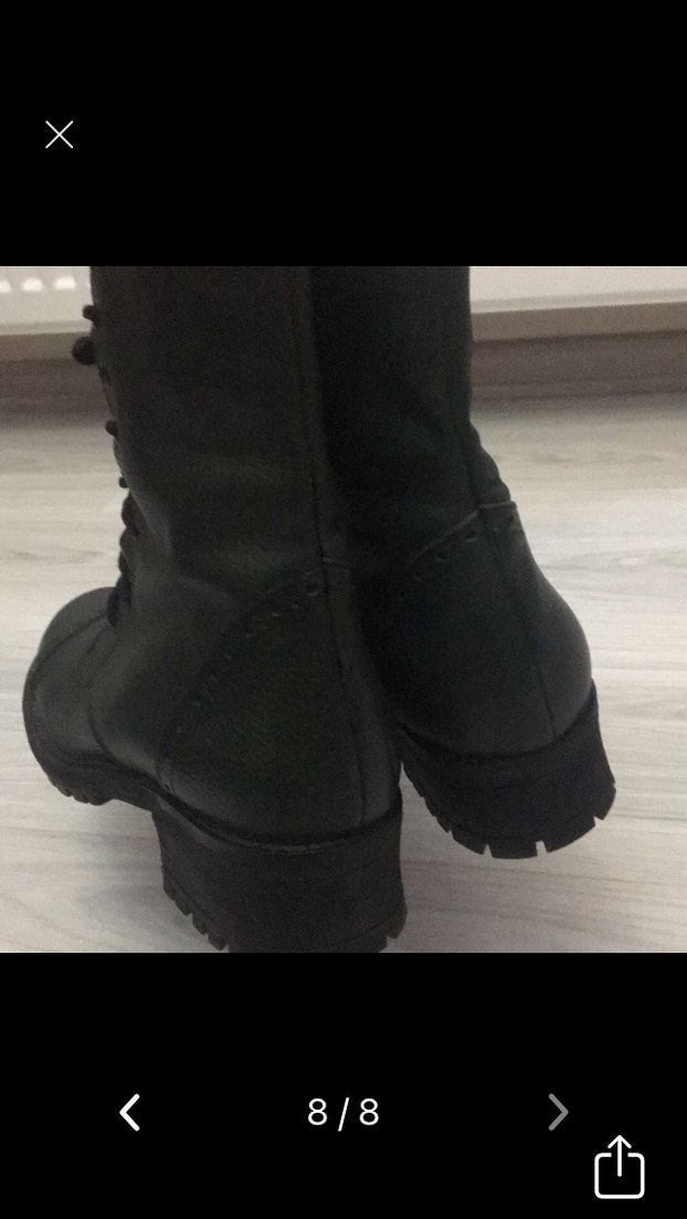 Kadın Yeşil Deri Bağcıklı Stiletto Bot - Görsel 3