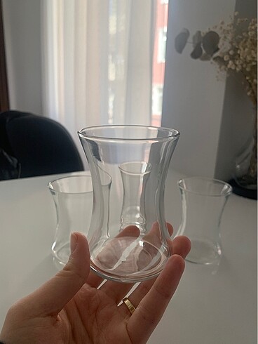 Beden beyaz Renk 12?li Çay bardağı seti