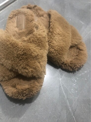 37 Beden kahverengi Renk Bambi kadın terlik