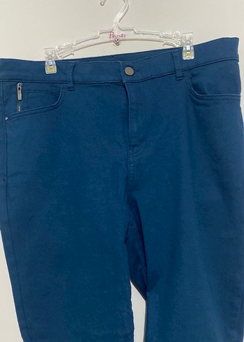 Kadın petrol Denim Regular Fit Pantolon - Görsel 4