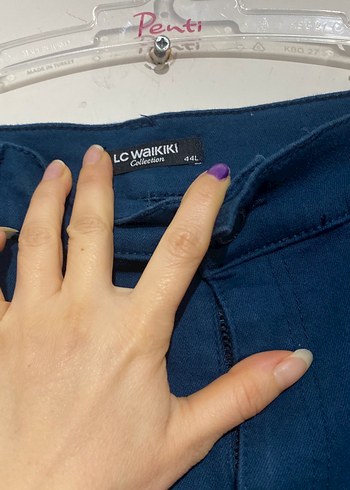 Kadın petrol Denim Regular Fit Pantolon - Görsel 7