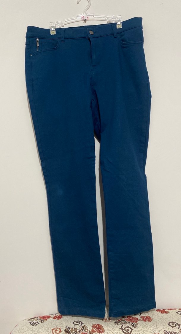 Kadın petrol Denim Regular Fit Pantolon - Görsel 2