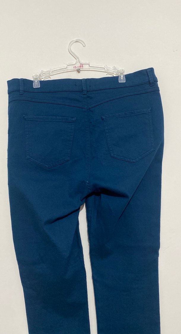 Kadın petrol Denim Regular Fit Pantolon - Görsel 5