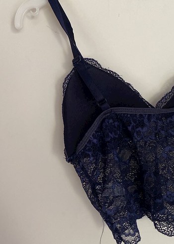 s Beden lacivert Renk Lacivert Dantel Gotik Bralet