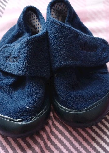 Erkek Çocuk Lacivert Sıcak Terlik Velcro - Görsel 5