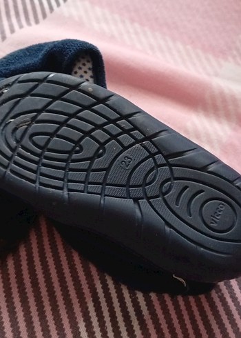 Erkek Çocuk Lacivert Sıcak Terlik Velcro - Görsel 6