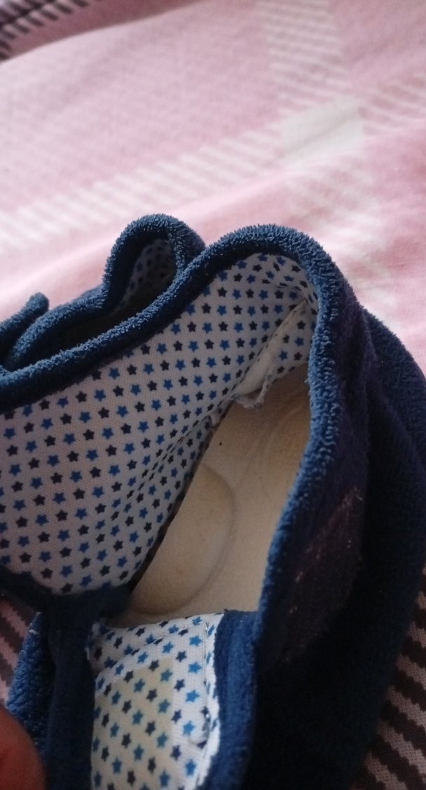 Erkek Çocuk Lacivert Sıcak Terlik Velcro - Görsel 4