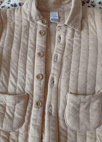 Düğmeli Bohem Kadın Kahverengi Mont - Görsel 4