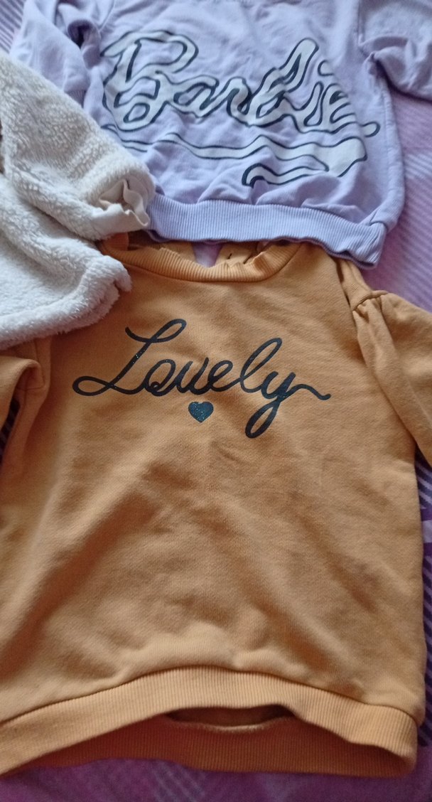 Sarı Dantel Detaylı Kız Sweatshirt - Görsel 2