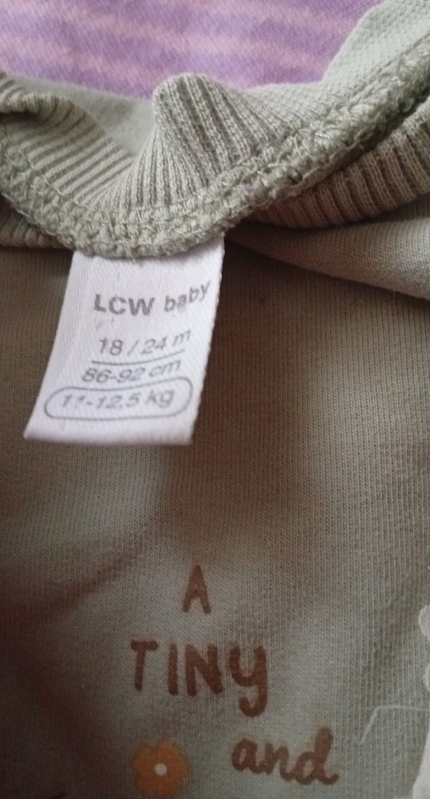 Mor Nakışlı Bebek Kız Takımı, Uzun Kollu - Görsel 4