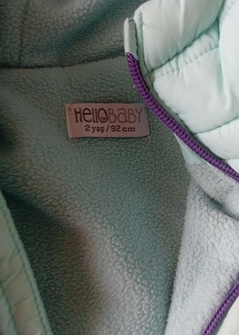 Kız erkek Çocuk Mavi Kürklü Kapüşonlu Mont - Görsel 3