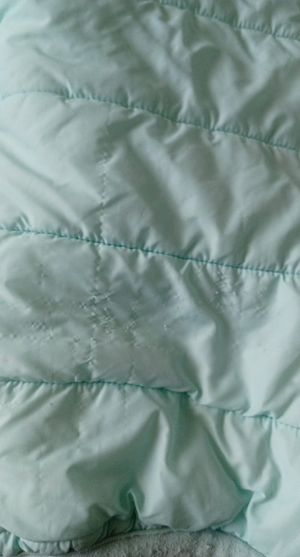 Kız erkek Çocuk Mavi Kürklü Kapüşonlu Mont - Görsel 4