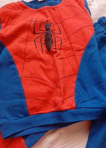 Spider-Man Erkek Çocuk Örme Örümcek Desenli Eşofman Takımı