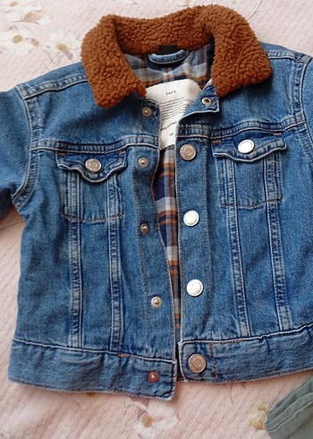 H&M Erkek Çocuk Denim Ceket, Düğmeli, Sade