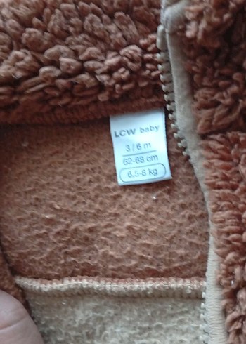 3-6 Ay Beden kahverengi Renk Kız Çocuk Kahverengi Fermuarlı Sweatshirt