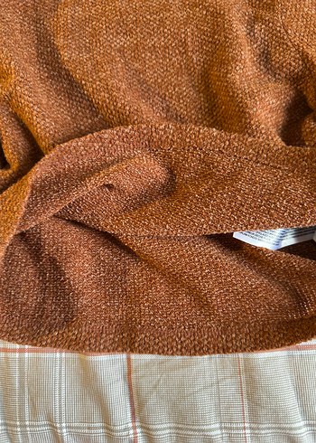 Kahverengi Boğazlı Örgü Kadın Kazak - Görsel 3