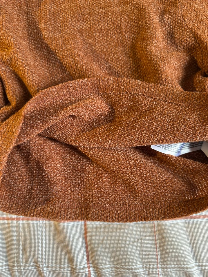 Kahverengi Boğazlı Örgü Kadın Kazak - Görsel 3