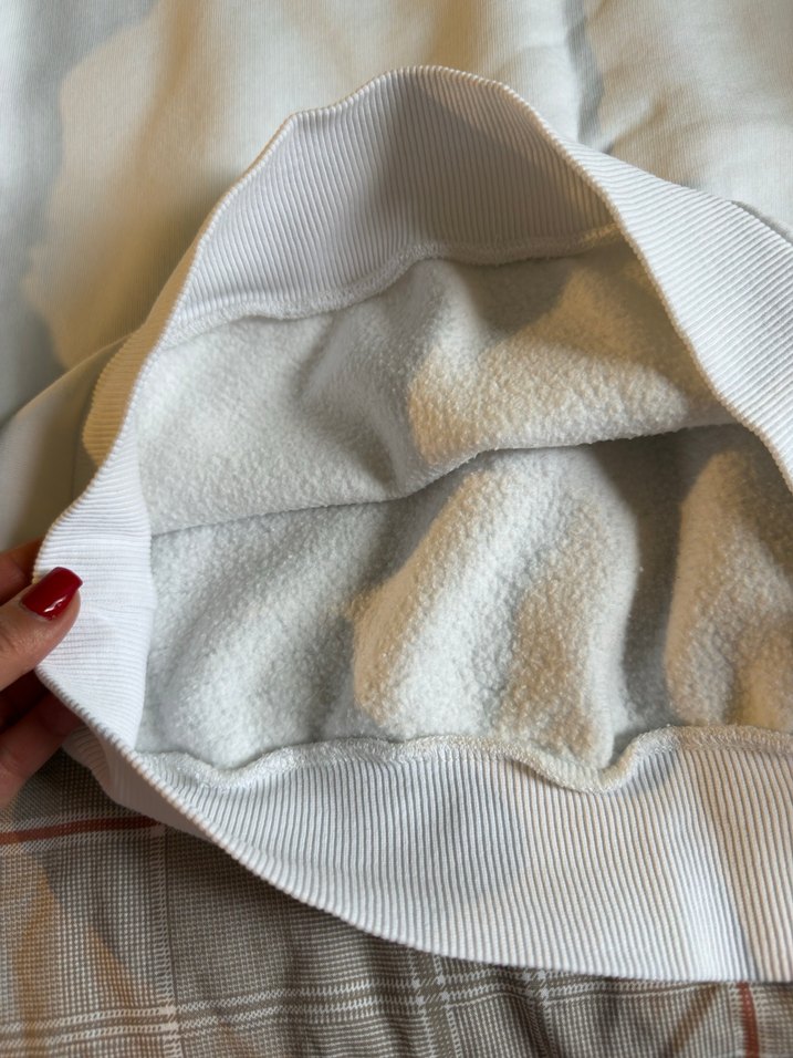 Beyaz ESSENTIALS Baskılı Rahat Sweatshirt - Görsel 4