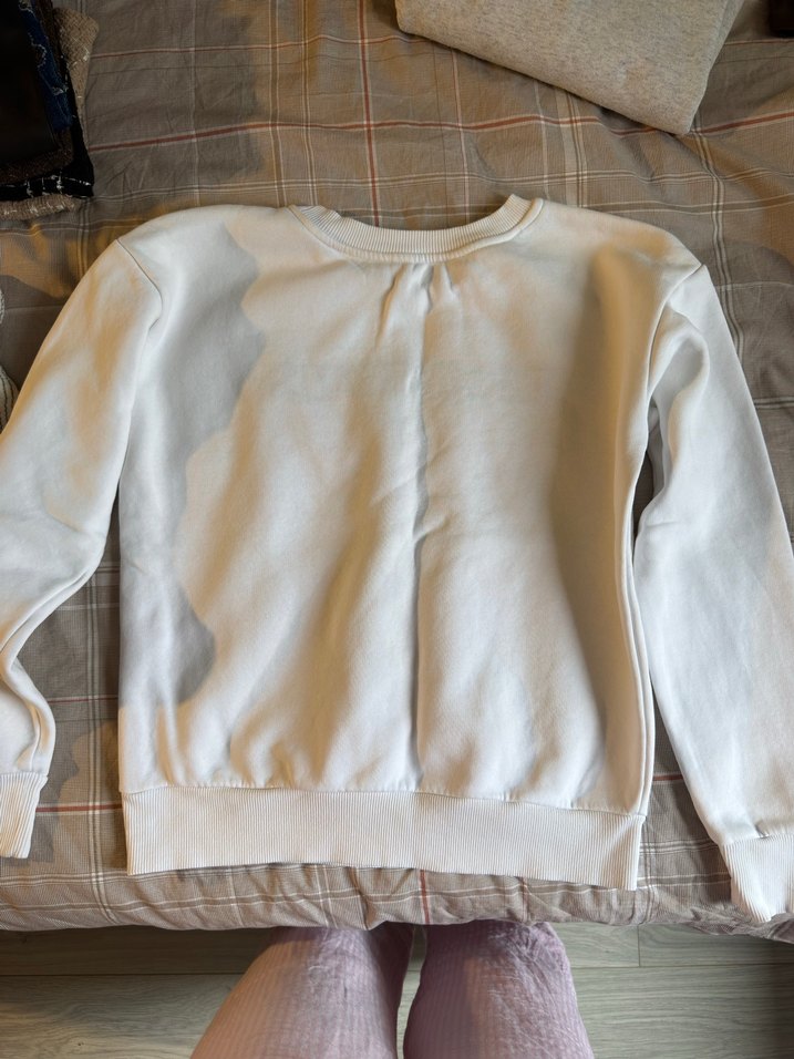 Beyaz ESSENTIALS Baskılı Rahat Sweatshirt - Görsel 3