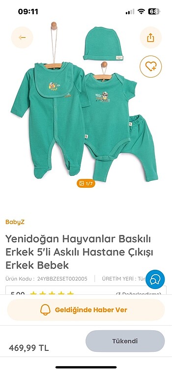 5 bebek takım