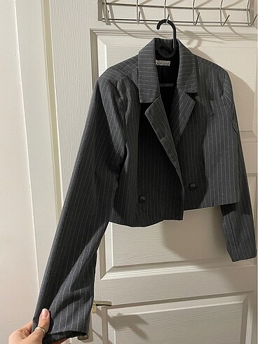 38 Beden Crop blazer ceket