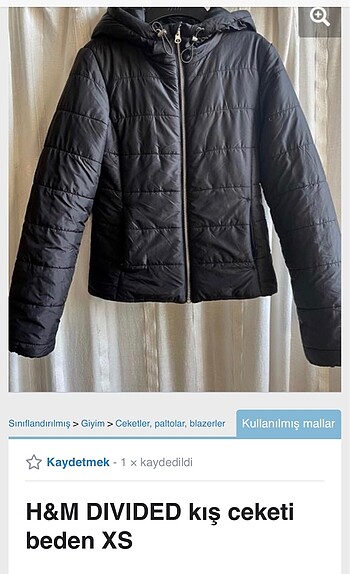 H&M divided siyah mont