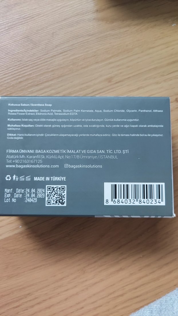 BACA Kokusu Olmayan Sabun 125g - Görsel 2