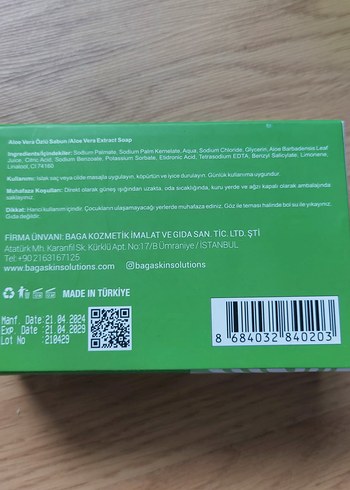 BACA Aloe Vera Özlü Sabun 125g - Görsel 2