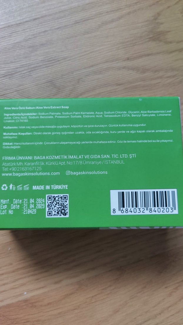 BACA Aloe Vera Özlü Sabun 125g - Görsel 2