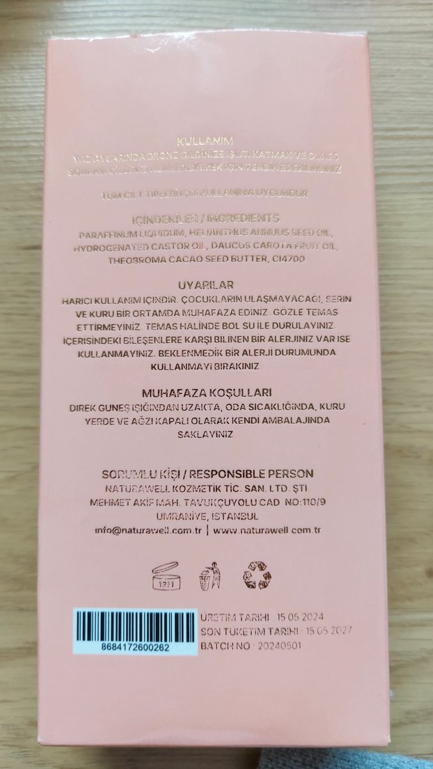 Nemlendirici Işıltılı Vücut Yağı 100ml - Görsel 2