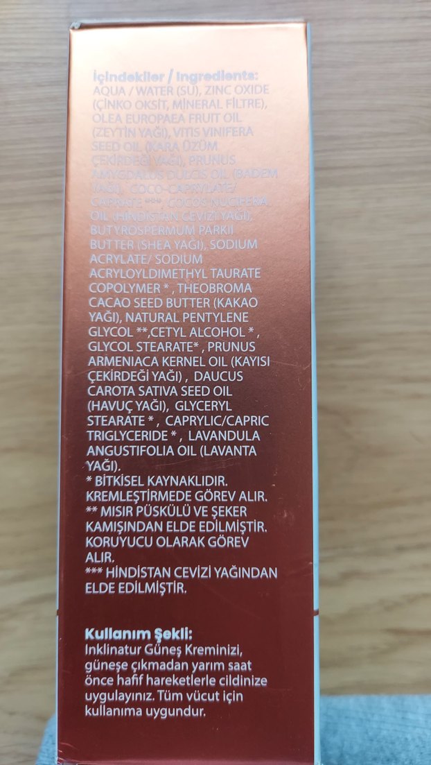InkliNatur SPF 50+ Doğal Güneş Kremi - Görsel 3