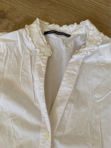 s Beden beyaz Renk Mudo vintage gömlek