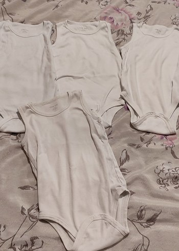 Bebek Erkek Kısa Kollu Beyaz Body - Görsel 2