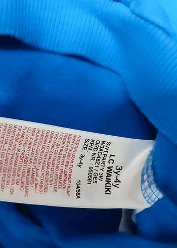 Çocuk Mavi Baskılı Sweatshirt - Görsel 5