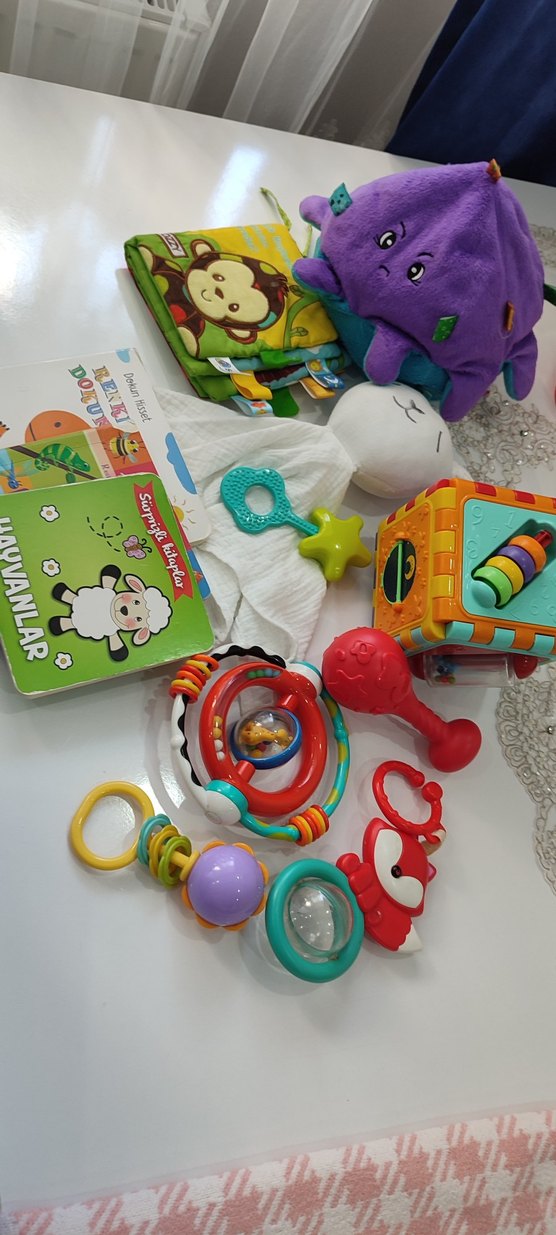 Renkli Diş Kaşıyıcı ve Çıngırak Seti - Görsel 2