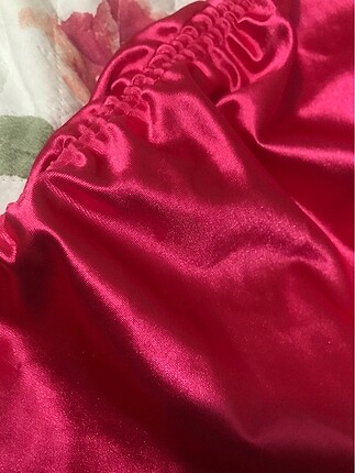 H&M Bershka saten büzgülü elbise