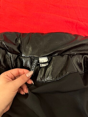 xs Beden siyah Renk h&m parlak sisme mont