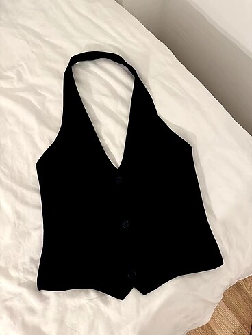 xs Beden zara halter yaka top
