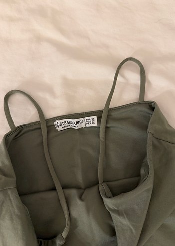 Kadın Haki İnce Askılı body - Görsel 2