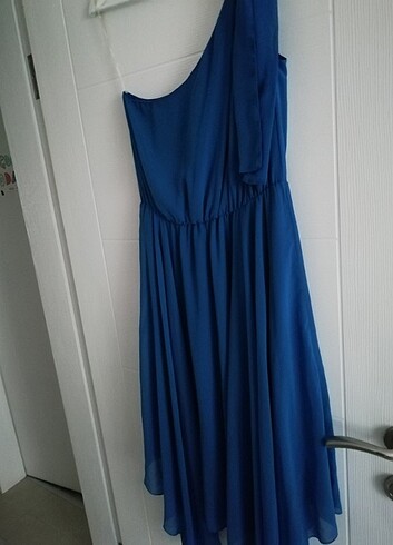 xxl Beden mavi Renk Şifon elbise 