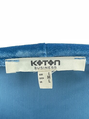 l Beden mavi Renk Koton Bluz %70 İndirimli.