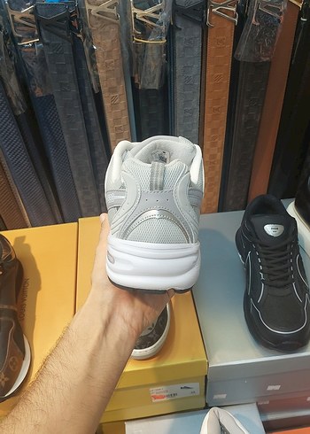 Gri erkek Spor Ayakkabı Stiletto Topuklu - Görsel 2