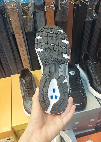 Gri erkek Spor Ayakkabı Stiletto Topuklu - Görsel 5