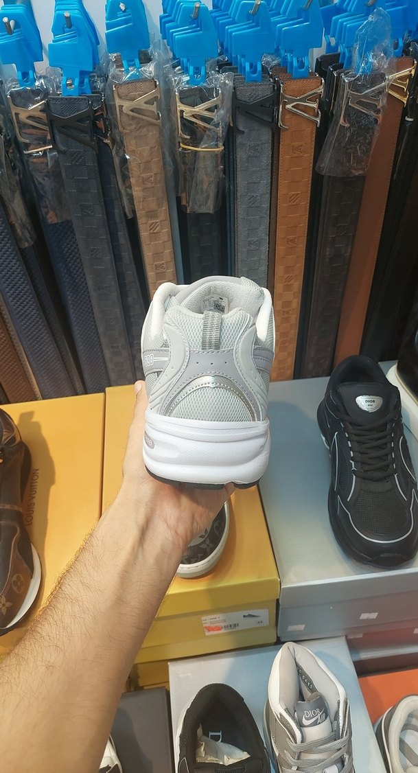 Gri erkek Spor Ayakkabı Stiletto Topuklu - Görsel 2