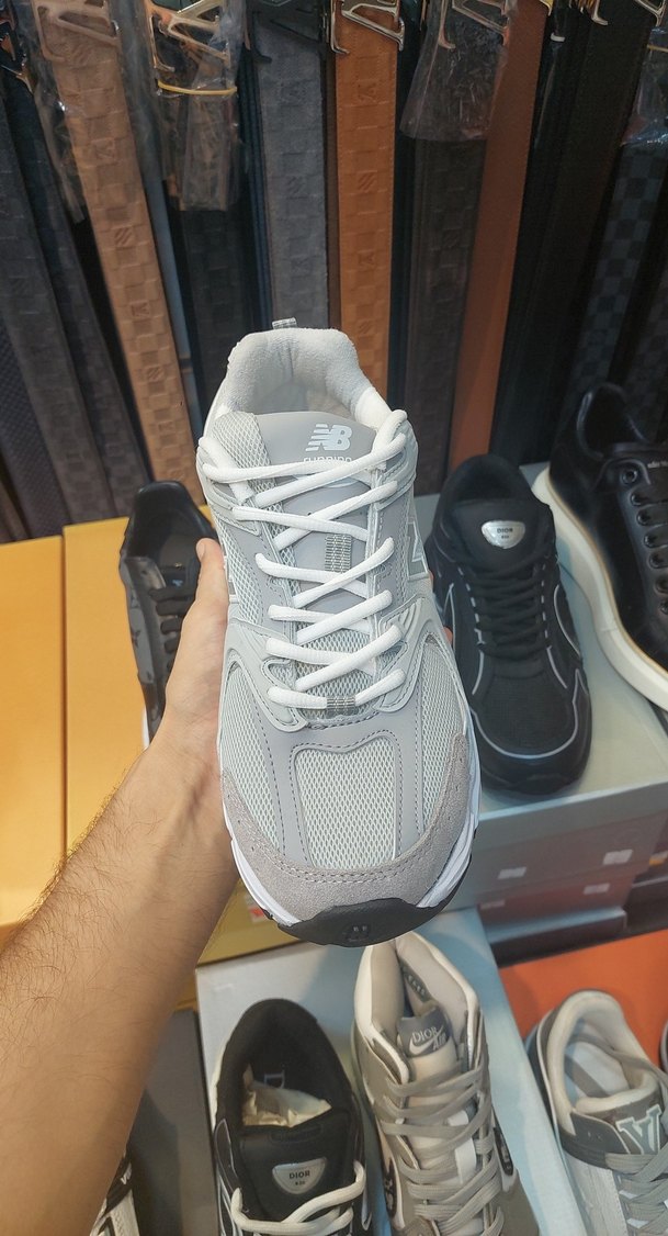 Gri erkek Spor Ayakkabı Stiletto Topuklu - Görsel 3